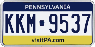 PA license plate KKM9537