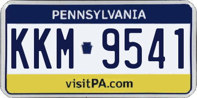 PA license plate KKM9541