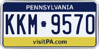 PA license plate KKM9570