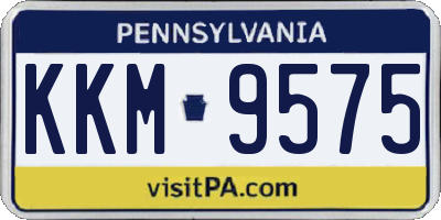 PA license plate KKM9575