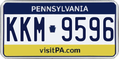 PA license plate KKM9596