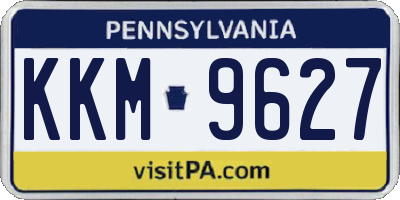 PA license plate KKM9627