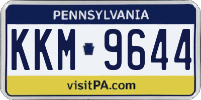 PA license plate KKM9644