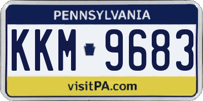 PA license plate KKM9683