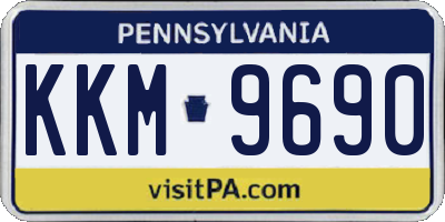 PA license plate KKM9690