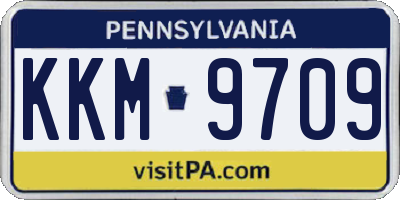 PA license plate KKM9709
