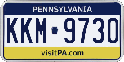 PA license plate KKM9730