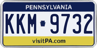 PA license plate KKM9732