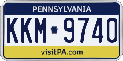 PA license plate KKM9740