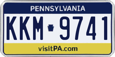 PA license plate KKM9741