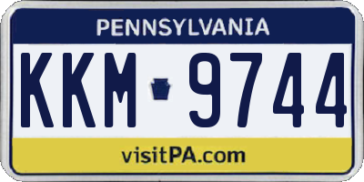 PA license plate KKM9744