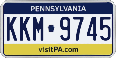 PA license plate KKM9745
