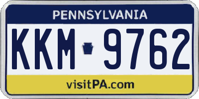 PA license plate KKM9762