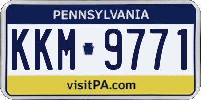 PA license plate KKM9771
