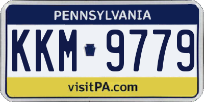 PA license plate KKM9779