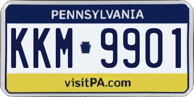 PA license plate KKM9901