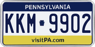 PA license plate KKM9902