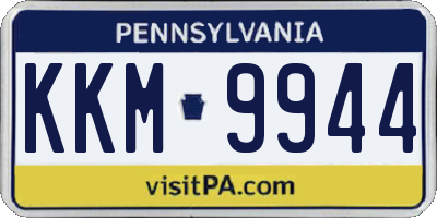 PA license plate KKM9944