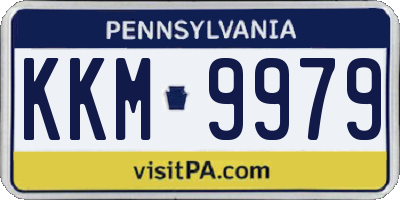 PA license plate KKM9979
