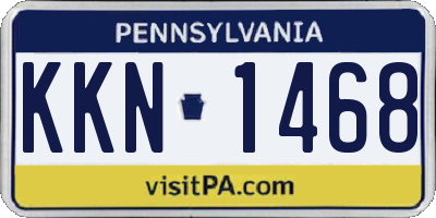 PA license plate KKN1468