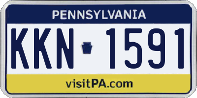 PA license plate KKN1591
