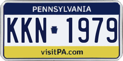 PA license plate KKN1979