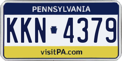 PA license plate KKN4379