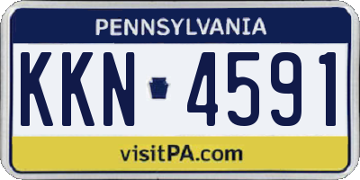 PA license plate KKN4591