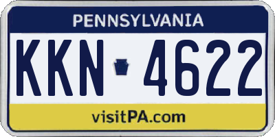 PA license plate KKN4622