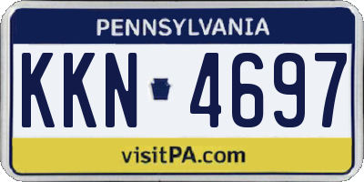 PA license plate KKN4697