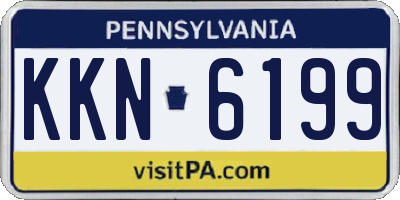 PA license plate KKN6199