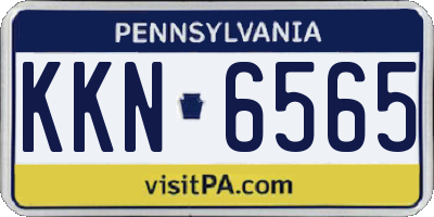PA license plate KKN6565