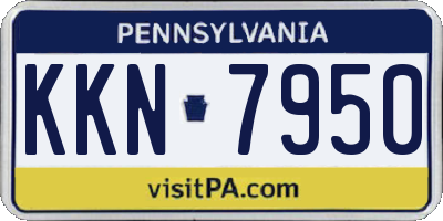 PA license plate KKN7950