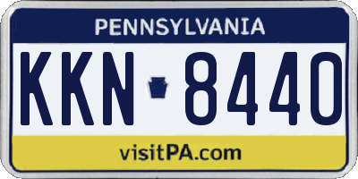 PA license plate KKN8440