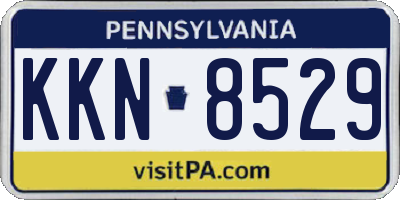 PA license plate KKN8529