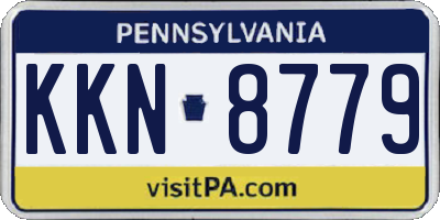 PA license plate KKN8779