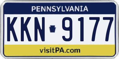PA license plate KKN9177