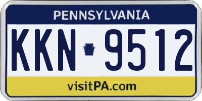 PA license plate KKN9512
