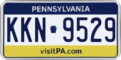 PA license plate KKN9529
