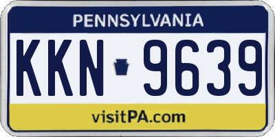 PA license plate KKN9639
