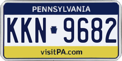 PA license plate KKN9682