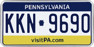PA license plate KKN9690