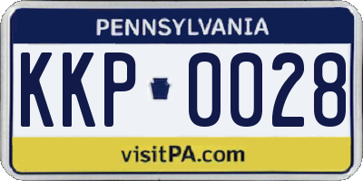 PA license plate KKP0028