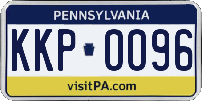PA license plate KKP0096