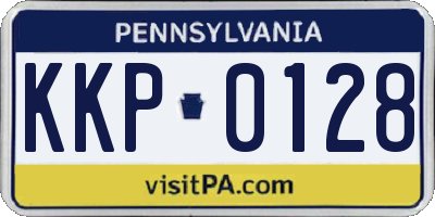 PA license plate KKP0128