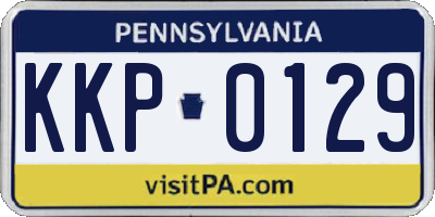 PA license plate KKP0129