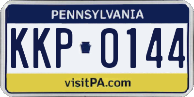 PA license plate KKP0144