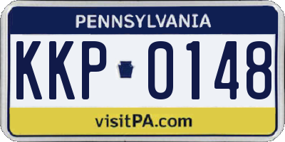 PA license plate KKP0148