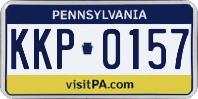 PA license plate KKP0157