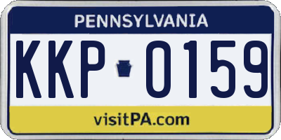 PA license plate KKP0159
